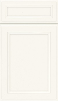 Wentworth 5-Piece Maple flat panel cabinet door in White